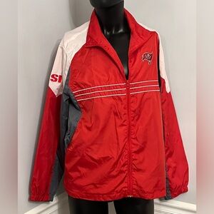 NFL Team Apparel Reebok Tampa Bay Buccaneers SI Windbreaker Size Large L